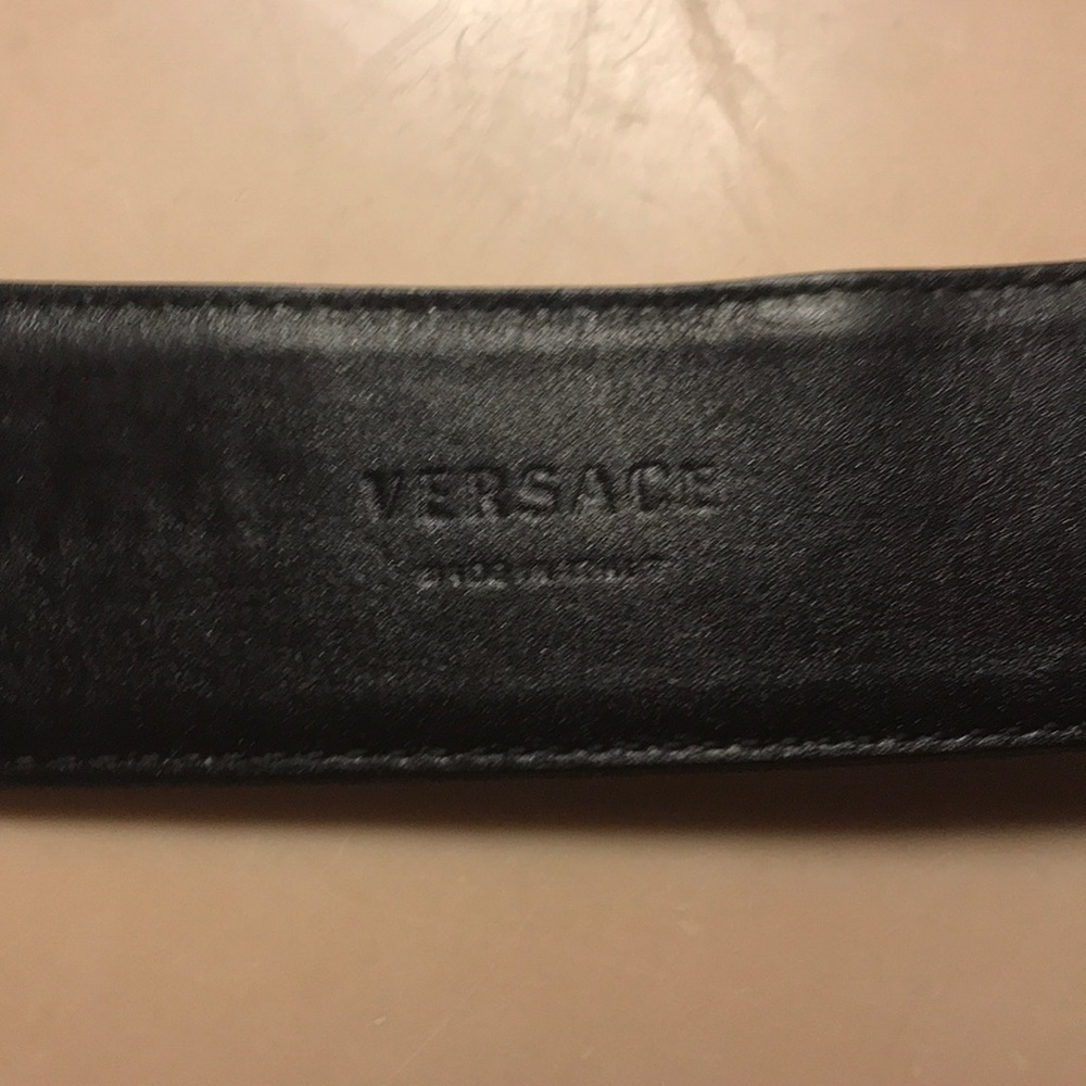 VERSACE SILVER BELT. Size Small. - Picture 6 of 7